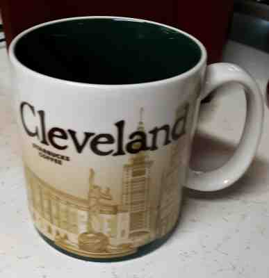 Starbucks Cleveland Collector Coffee Mug Global City Icon Series 16 oz 2008 - Sold on eBay Oct, 11th 2019 for $100.00