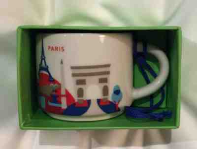 Starbucks Paris YAH Ornament Mug France Demi You Are Here Christmas Coffee 2oz - Sold on eBay Aug, 16th 2019 for $99.99