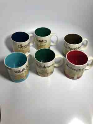 Lot Of 6 Starbucks Oem Coffee Mugs Travelers Set Collecters Series 16oz Mint - Sold on eBay Aug, 24th 2019 for $99.99