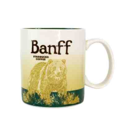 Starbucks Banff Alberta Canada 2011 Iconic Grizzly Bear 16 oz Coffee Mug 473 ml