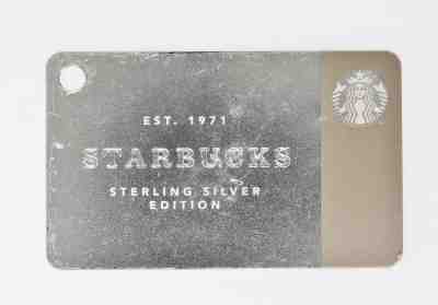 Starbucks Limited Edition Sterling Silver .925 2014 Key Chain Card - No Balance - Sold on eBay Sep, 11th 2019 for $99.99