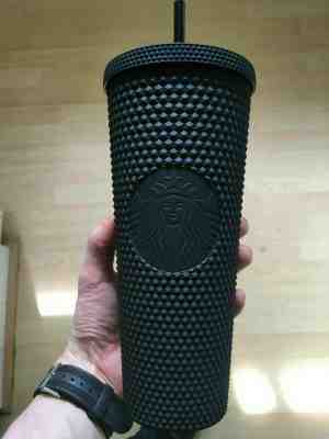 NEW SOLD OUT FALL 2019 STARBUCKS MATTE BLACK STUDDED TUMBLER CUP 24oz HOLIDAY - Sold on eBay Sep, 16th 2019 for $99.99