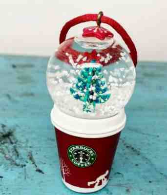 Rare Starbucks 2006 Holiday Snow Globe Ornament To Go Cup Christmas Tree NIB  - Sold on eBay Nov, 12th 2019 for $22.99