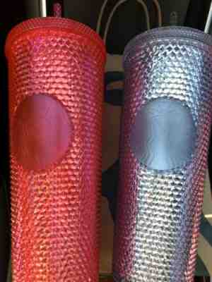 (2) Starbucks Tumblers - (1) Pink And (1) Platinum  - Sold on eBay Nov, 11th 2019 for $75.00