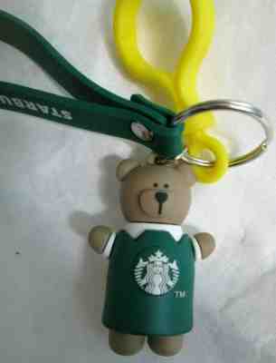 New Starbucks Bear GREEN Apron Coffee Master Keychain -US SELLER - Sold on eBay Nov, 11th 2019 for $19.87