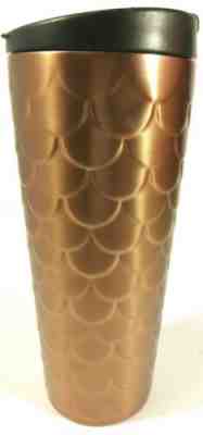 STARBUCKS STAINLESS COPPER MERMAID SCALES TUMBLER 16oz    2017   NWT RARE - Sold on eBay Nov, 11th 2019 for $39.99