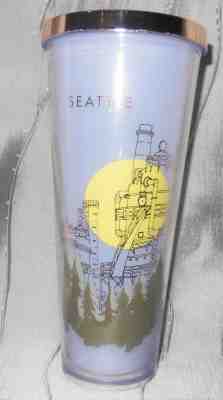 2014 Starbucks SEATTLE WA Cold Cup TUMBLER 24oz Birth Place Of Starbucks NoStraw - Sold on eBay Nov, 11th 2019 for $15.00