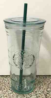 Starbucks Recycled Glass 20oz Venti Cold Cup Tumbler Lid Straw Iced Coffee Spain - Sold on eBay Nov, 11th 2019 for $51.95