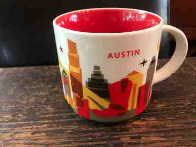 Starbucks You Are Here YAH Mug Austin TX USA 14 oz Coffee Cup NEW Retired - Sold on eBay Nov, 11th 2019 for $19.99
