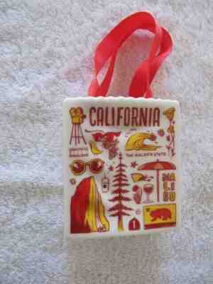 STARBUCKS CALIFORNIA TOTE BAG BEEN THERE GIFT CARD HOLDER / ORNAMENT 2019 - NEW - Sold on eBay Nov, 14th 2019 for $15.49