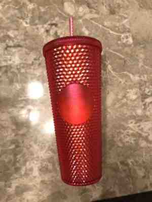 Starbucks Neon Pink Studded Cold Cup Tumbler WINTER HOLIDAY EDITION - Sold on eBay Nov, 14th 2019 for $34.99