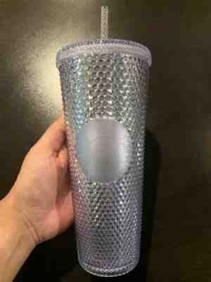 NEW 2019 Starbucks Bling Platinum Studded Venti Cold Cup Tumbler SHIPPING NOW - Sold on eBay Nov, 13th 2019 for $29.95