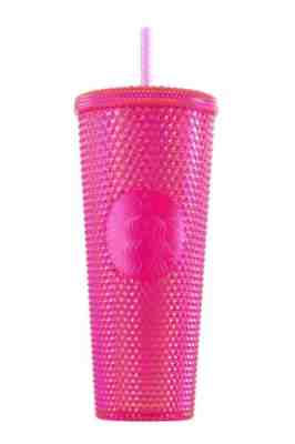 Starbucks 2019 Holiday Venti Cup Neon Studded Pink In Hand - Sold on eBay Nov, 13th 2019 for $19.99