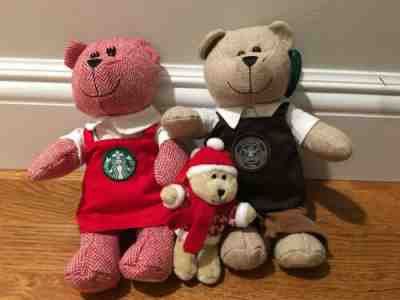 Starbucks Bearista Bears, Lot Of 3 - Sold on eBay Nov, 13th 2019 for $15.00