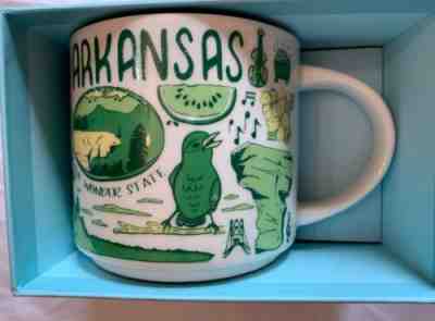 New Starbucks Been There Across The Globe Arkansas Coffee Cup Mug State Series - Sold on eBay Nov, 13th 2019 for $25.00