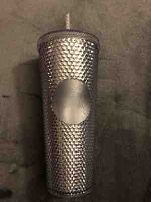 NEW Starbucks 2019 BLING PLATINUM Studded Tumbler Venti 24oz Holiday Christmas - Sold on eBay Nov, 13th 2019 for $19.00
