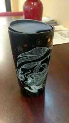 Starbucks Black Ceramic Tumbler Mug Mermaid Siren 12oz Christmas Holiday 2019 - Sold on eBay Nov, 13th 2019 for $26.50