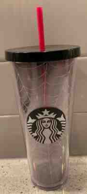 Starbucks 2019 Halloween Spider Web Glitter Venti 24oz Tumbler Cold Cup NEW - Sold on eBay Nov, 13th 2019 for $31.77