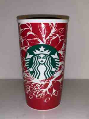 Starbucks 2016 Coffee Ceramic Christmas Holiday Travel Tumbler Mug Cup  NEW - Sold on eBay Nov, 13th 2019 for $19.99