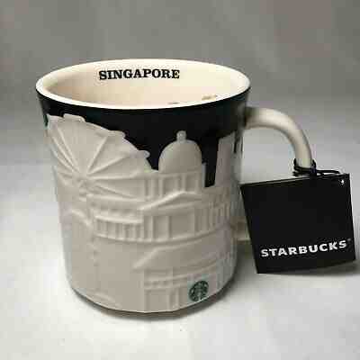 Starbucks Brand New Relief Singapore Black Skyline Mug 2013 16oz - Sold on eBay Nov, 13th 2019 for $34.99