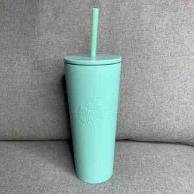 NEW Starbucks 2019 Summer Tiffany Blue Stainless Steel Tumbler Cold Cup 20 Oz - Sold on eBay Nov, 13th 2019 for $39.97