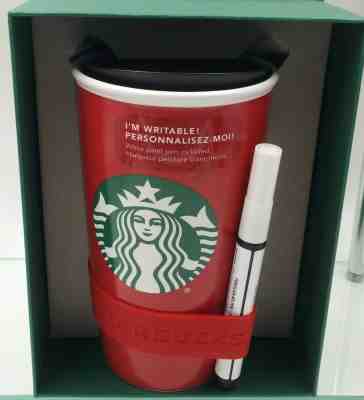 Starbucks 2016 Ceramic Tumbler I'm Writable Siren Mermaid Logo 12 oz. Cup, Mug - Sold on eBay Nov, 13th 2019 for $18.99