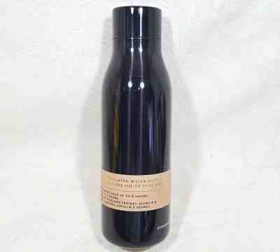 STARBUCKS DOUBLE WALLED S.S VACUUM INSULATED BLACK 20 oz. STAINLESS WATER BOTTLE - Sold on eBay Nov, 13th 2019 for $19.99
