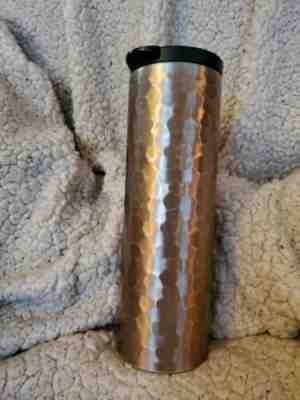 STARBUCKS ~ COPPER HAMMERED TEXTURED TRAVEL TUMBLER .16 oz  .2012. RARE ! - Sold on eBay Nov, 13th 2019 for $44.99