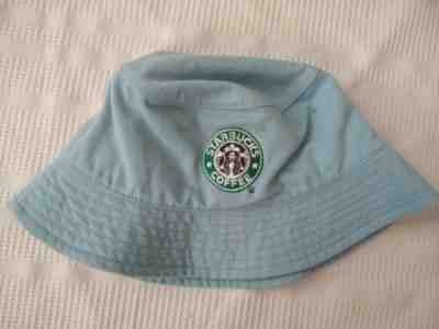 Rare JJM Baby Blue Starbucks Coffee Employee Bucket Hat Cap Free Shipping - Sold on eBay Nov, 13th 2019 for $23.99