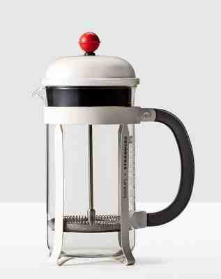 Starbucks BODUM Chambord Coffee Press/White with Red Detail/8 cup/34 fl oz/1L - Sold on eBay Nov, 13th 2019 for $38.95