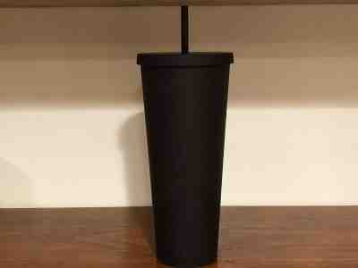 Starbucks Acrylic Matte Black Deep Purple Interior Reusable Cold Cup Tumbler - Sold on eBay Nov, 13th 2019 for $39.95