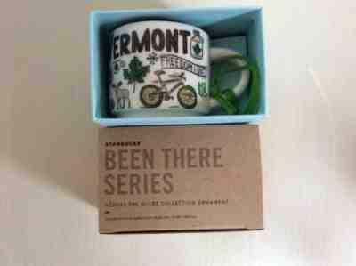 STARBUCKS VERMONT BEEN THERE SERIES ORNAMENT 2 OZ MUG...NEW IN BOX - Sold on eBay Nov, 13th 2019 for $22.50