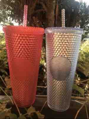 NEW STARBUCKS 2019 Venti Bling PINK ONLY Studded Cold Cup Tumbler WINTER HOLIDAY - Sold on eBay Nov, 13th 2019 for $30.00