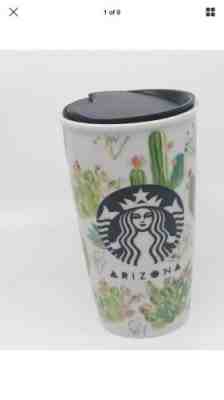 Starbucks Arizona Cactus Double Wall Traveler Ceramic Tumbler Travel Mug(12 oz)  - Sold on eBay Nov, 13th 2019 for $21.70