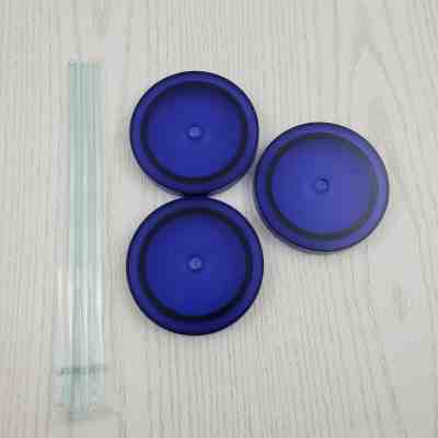 Starbucks Plastic Cold Cup Tumbler Replacement Lids and Straw Blue Lot of 3 New 