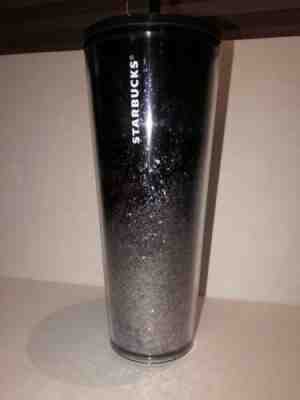STARBUCKS 2019 Holiday Limited Edition BLACK cascading Glitter Tumbler 24ozVenti - Sold on eBay Nov, 13th 2019 for $25.99