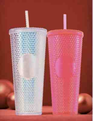 Starbucks Fall 2019 Limited Edition Studded Tumbler Cup - Hot Pink &platnium - Sold on eBay Nov, 13th 2019 for $56.00