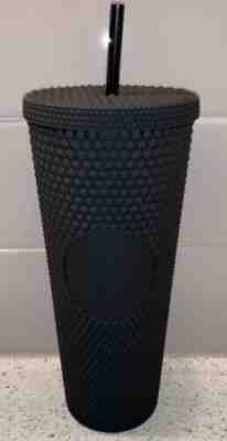 Starbucks Fall 2019 Matte Black Studded Plastic Tumbler Cold Cup Limited Edition - Sold on eBay Nov, 13th 2019 for $85.77