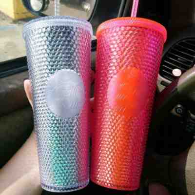 STARBUCKS Studded Tumbler Holiday 2019 Limited Edition Clear/silver - Sold on eBay Nov, 13th 2019 for $18.70