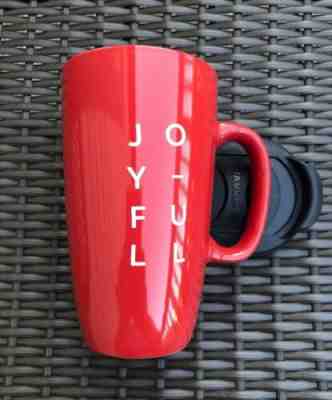 2017 Starbucks Coffee Joyful Ceramic Travel Mug / Tumbler with Lid 12 oz. - Sold on eBay Nov, 13th 2019 for $15.99
