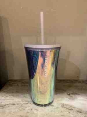 New 2019 Starbucks Holiday 16 Oz Iridescent Mermaid Tumbler Cold Reusable Cup - Sold on eBay Nov, 13th 2019 for $25.99