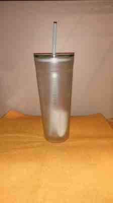 RARE Starbucks Frosted Double Wall Glass Tumbler Cold Cup  20oz 2017 - Sold on eBay Nov, 13th 2019 for $34.00