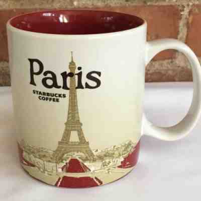 STARBUCKS 16oz Paris Coffee Cup Mug Collector Series 2015 - Sold on eBay Nov, 13th 2019 for $29.03