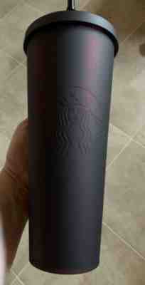 STARBUCKS HALLOWEEN-24ozs matte black/plum cold cup $48 - Sold on eBay Nov, 13th 2019 for $48.00