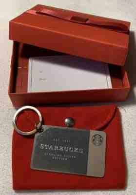 Starbucks 2014 .925 Sterling Silver Keychain Gift Card Ltd Ed $0 Balance In Box - Sold on eBay Nov, 13th 2019 for $108.50
