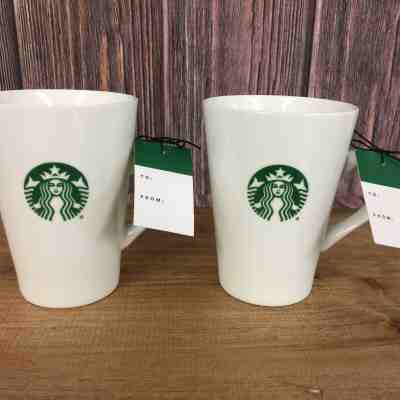 Set Of Two STARBUCKS 'Grande' 16 Ounces Tall Coffee Mugs-new w/ tags - Sold on eBay Nov, 13th 2019 for $25.00