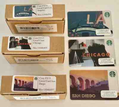 75 X Starbucks Card (3 Boxes) San Diego 2014,Chicago 2014,LA 2015 LOT!Brand New! - Sold on eBay Nov, 13th 2019 for $20.00
