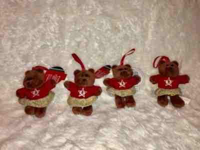 NEW Starbucks Holiday 2018 Bearista Bear Plush ORNAMENT Girl Christmas 4 Pieces - Sold on eBay Nov, 13th 2019 for $20.00