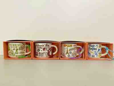 STARBUCKS DISNEY WORLD PARKS 2019 BEEN THERE ORNAMENT MUGS SET AK MK HS & EPCOT - Sold on eBay Nov, 13th 2019 for $99.99
