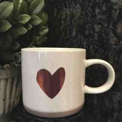 Starbucks SPECKLED ROSE GOLD HEART ~ 2017 Holiday Collection Mug PRISTINE! - Sold on eBay Nov, 13th 2019 for $15.00